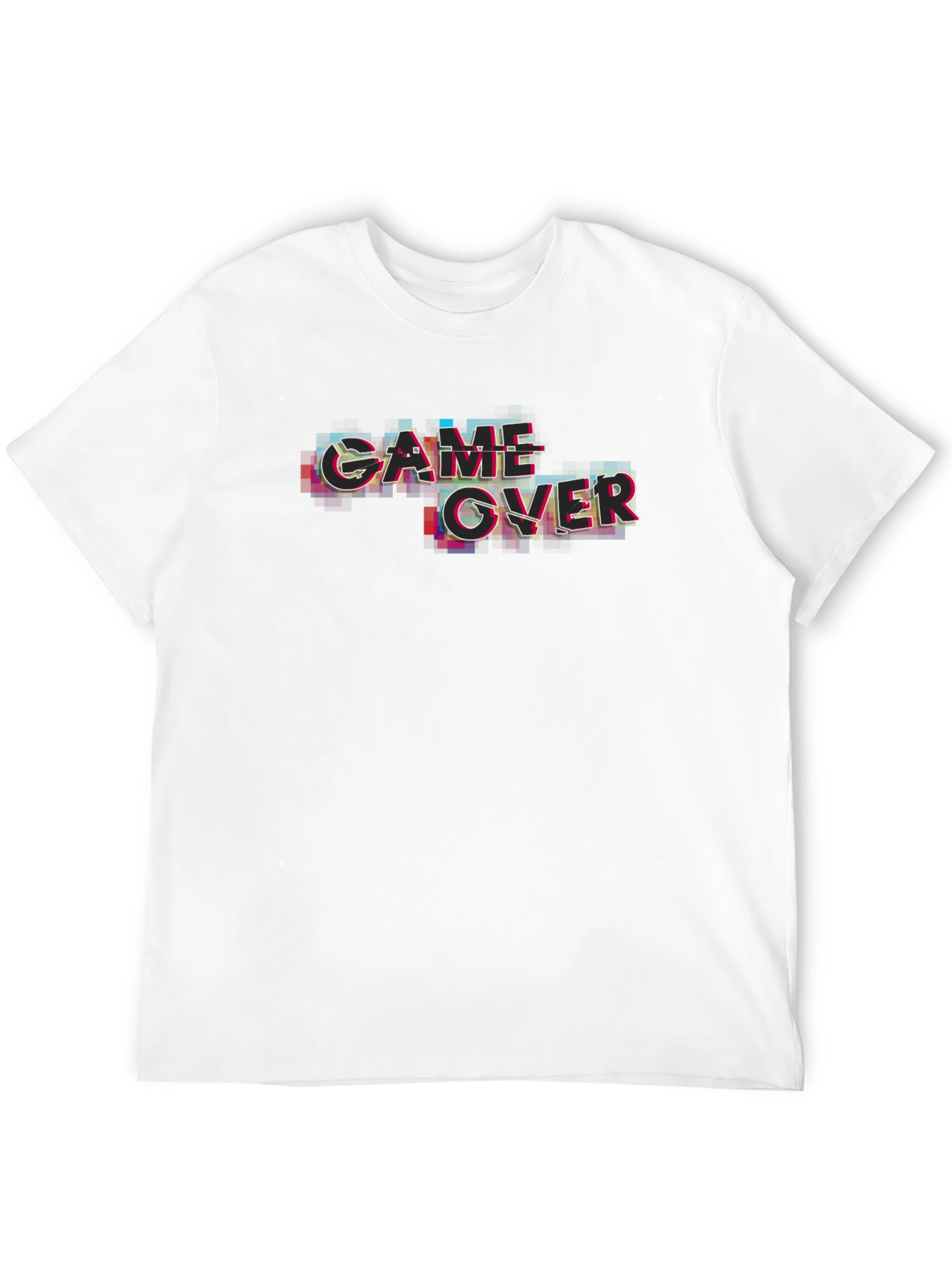 Game Over Glitch Black T-Shirt