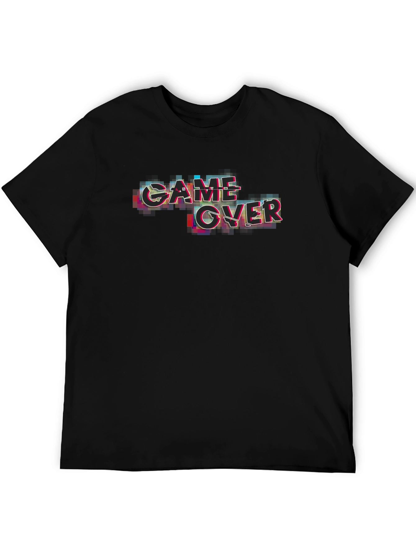 Game Over Glitch Black T-Shirt