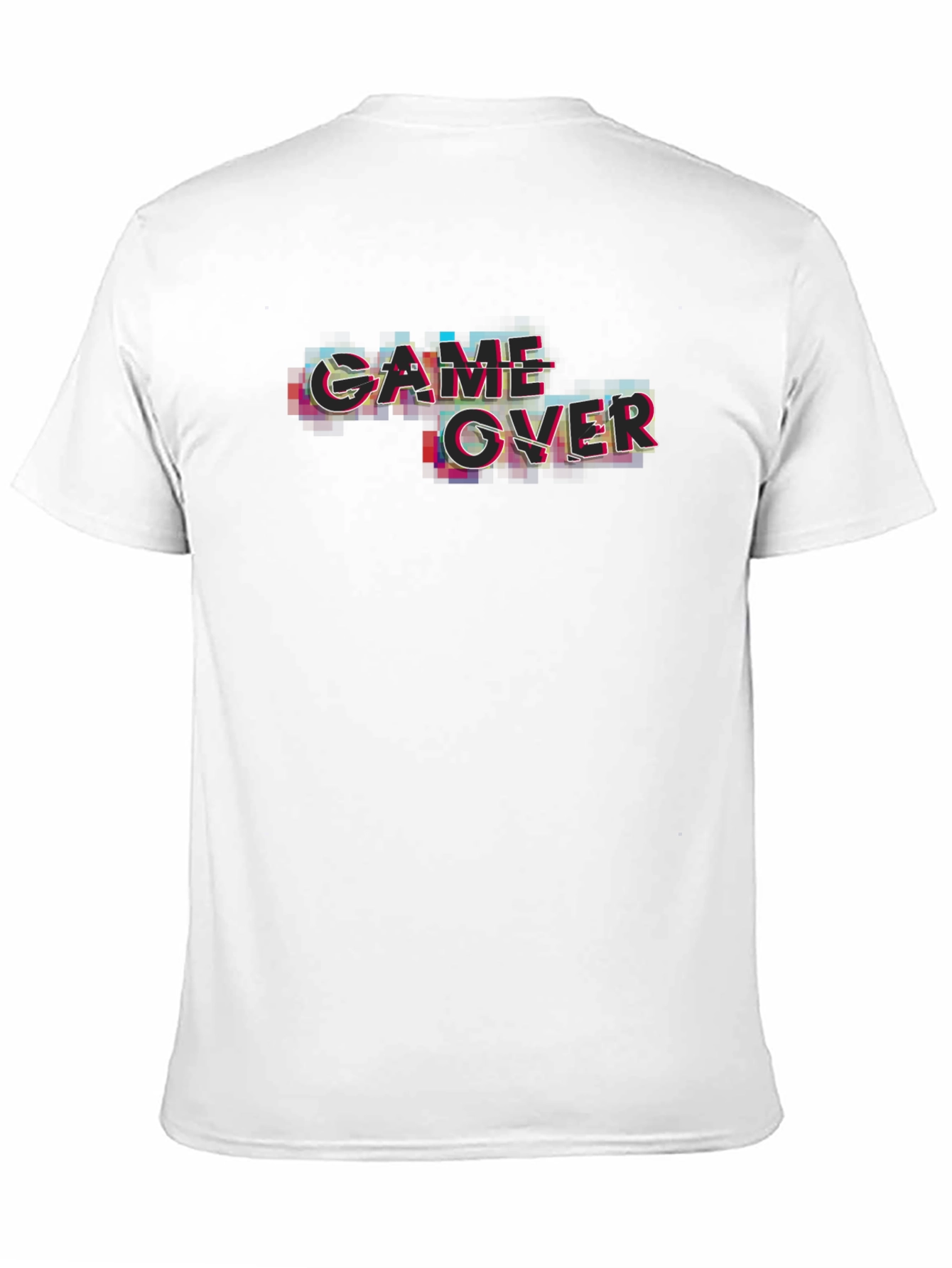 Game Over Glitch Black T-Shirt