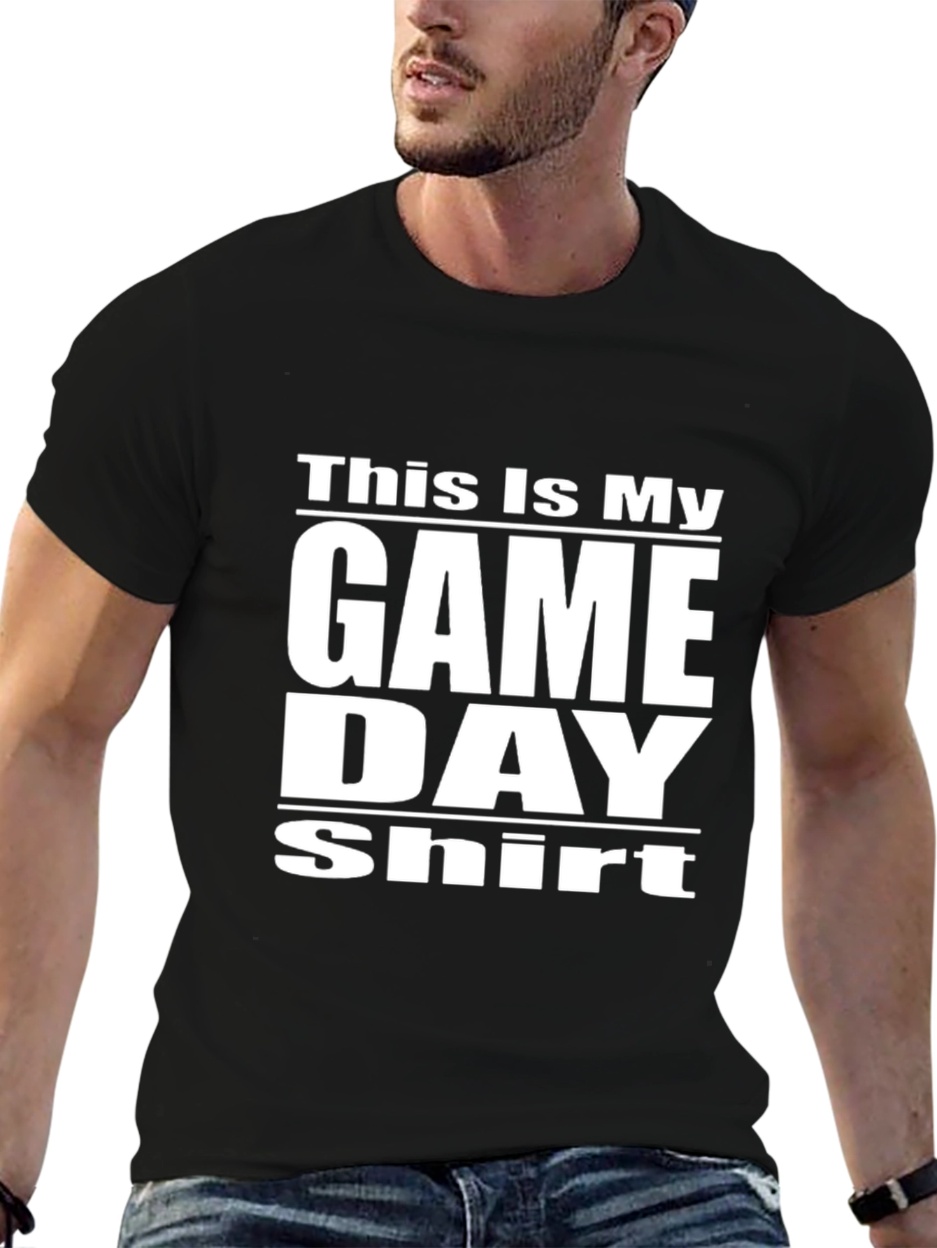 Game Day Shirt - Black Graphic Tee