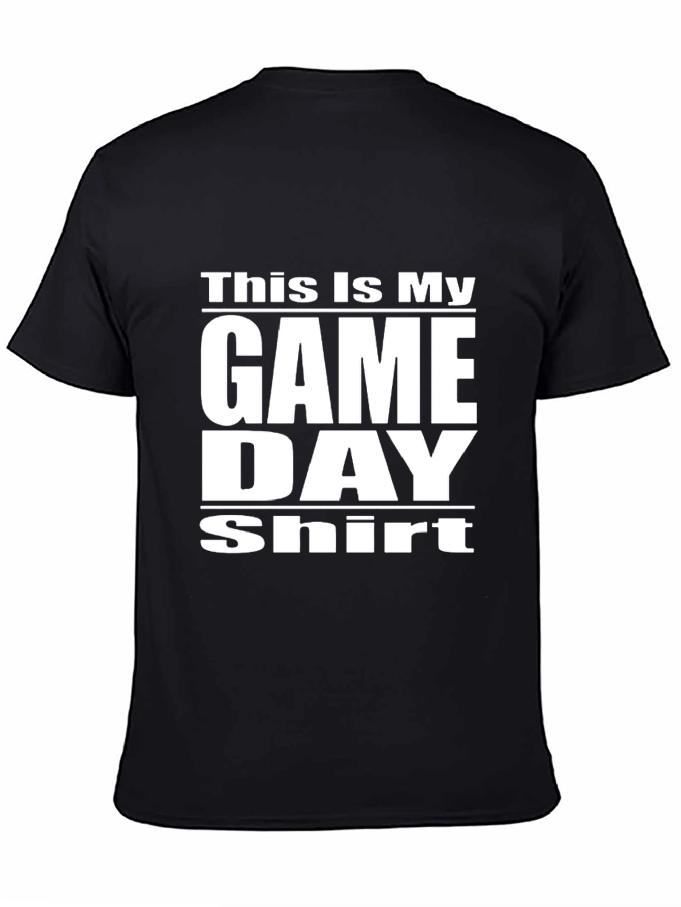 Game Day Shirt - Black Graphic Tee