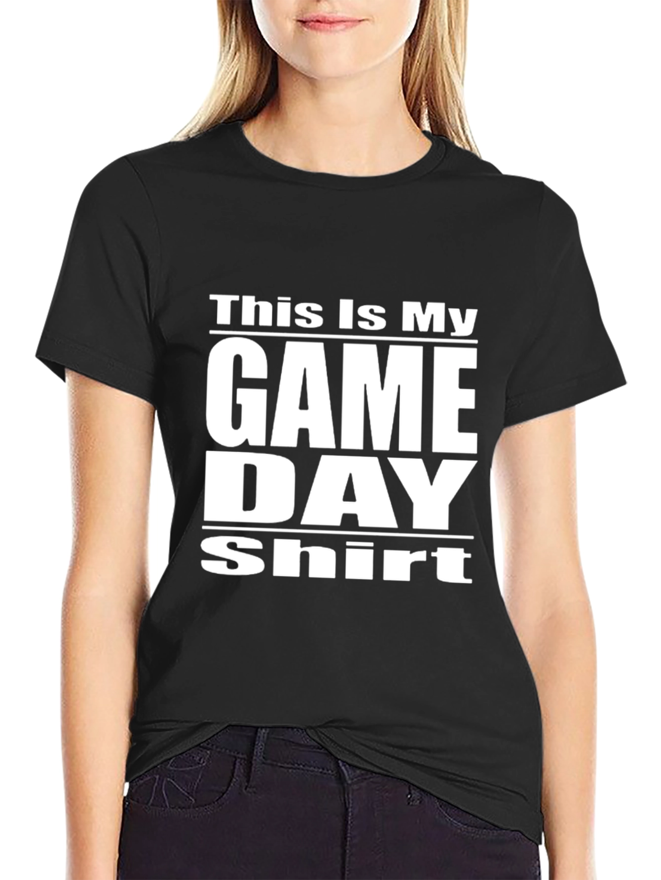 Game Day Shirt - Black Graphic Tee