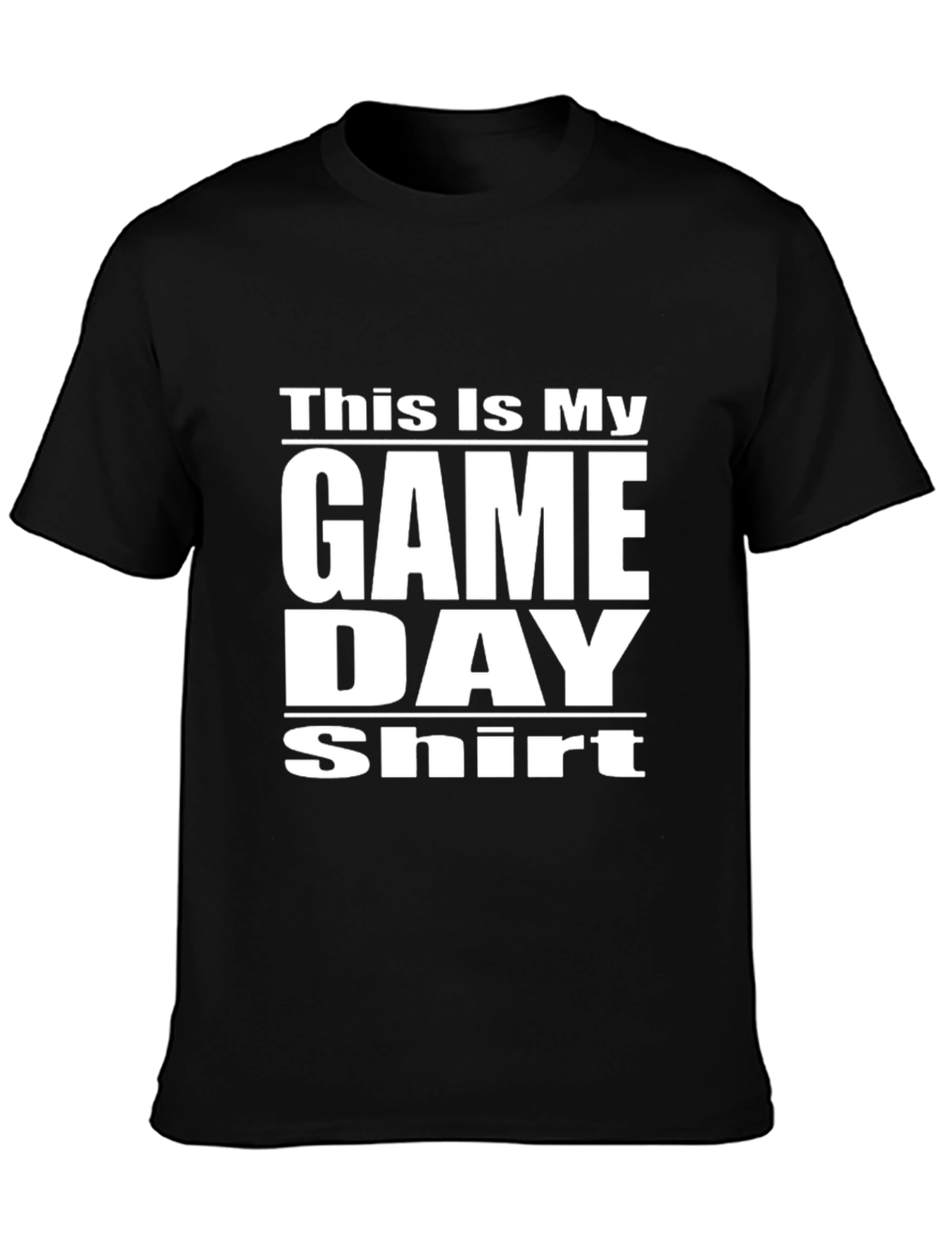 Game Day Shirt - Black Graphic Tee