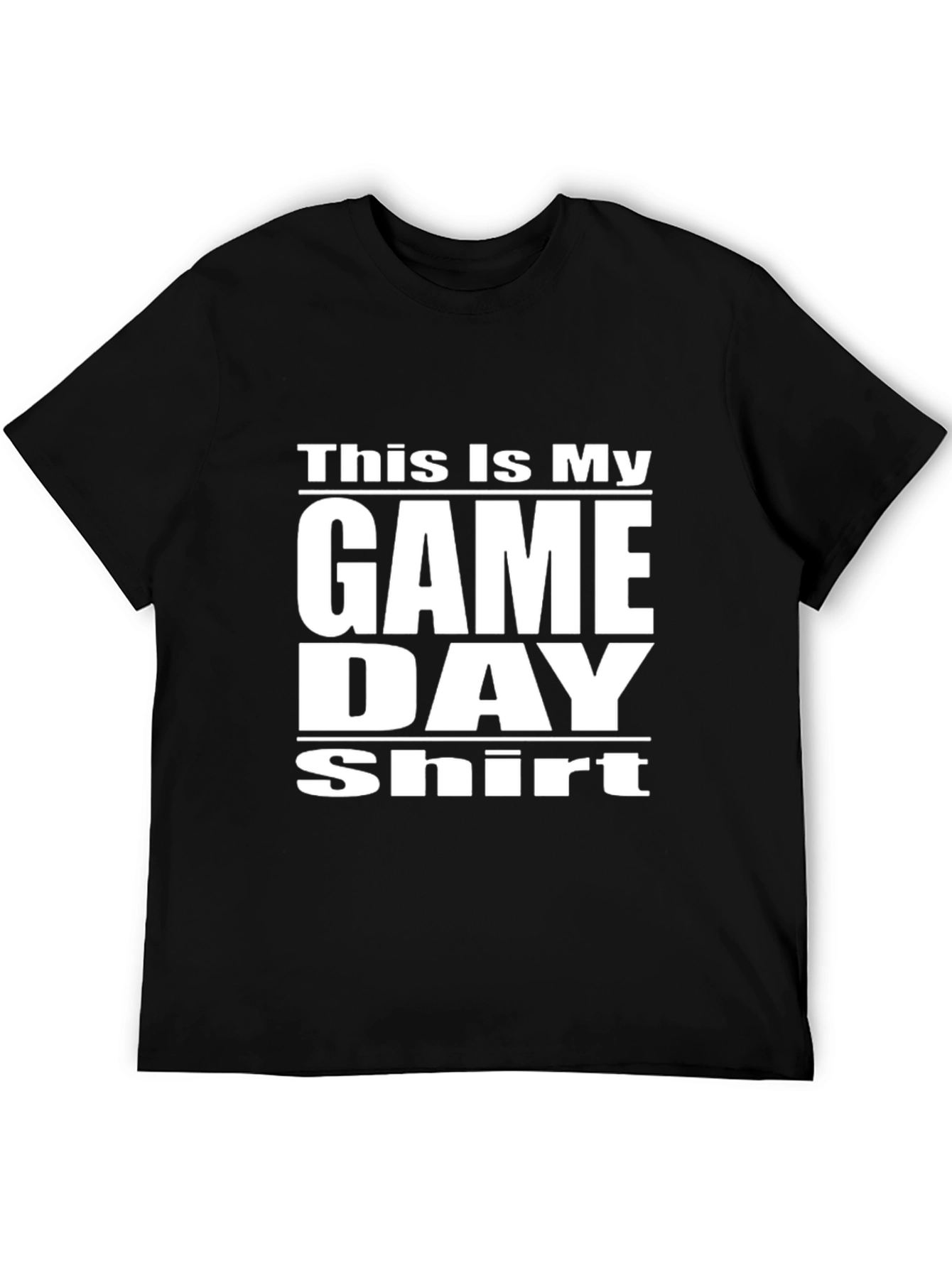 Game Day Shirt - Black Graphic Tee