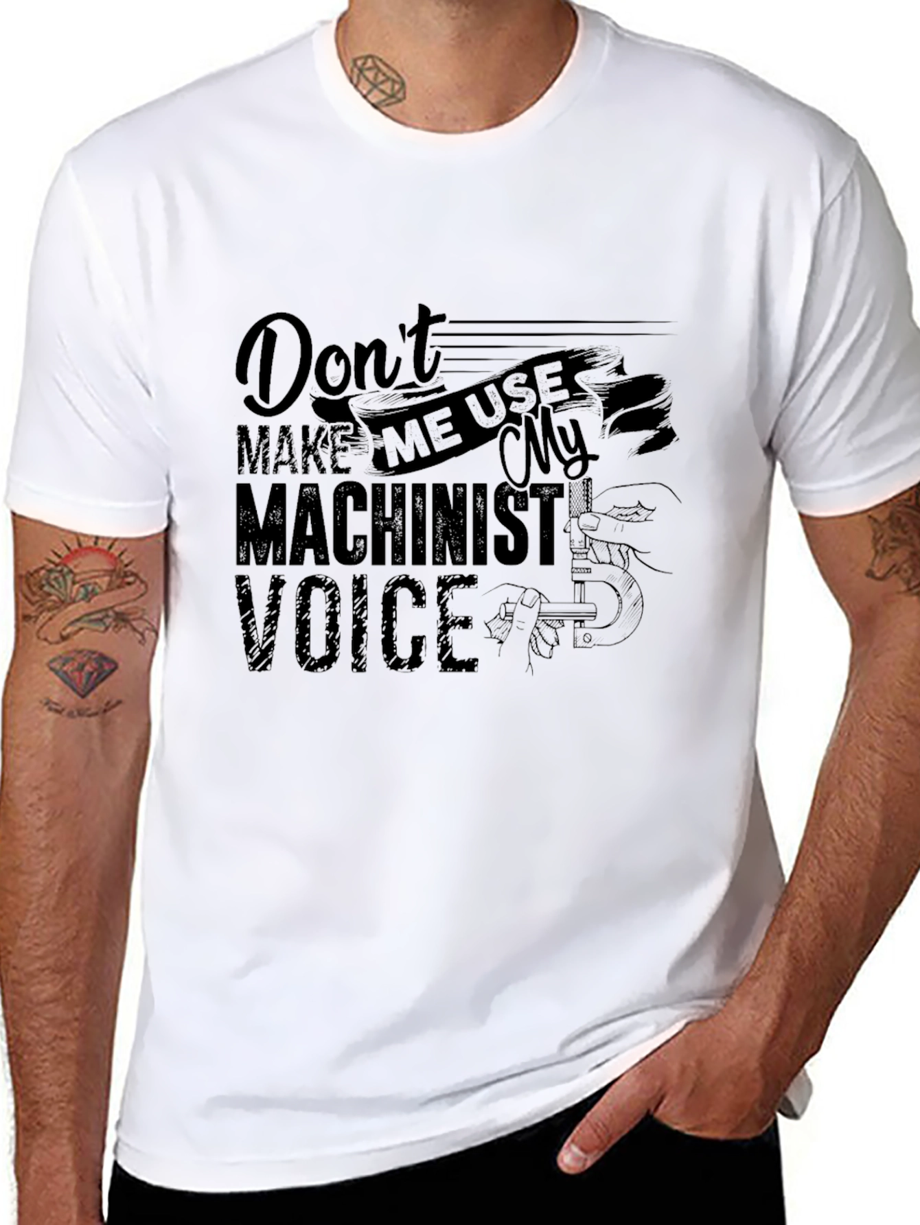 Machinist Voice T-Shirt - Funny Job Profession Tee
