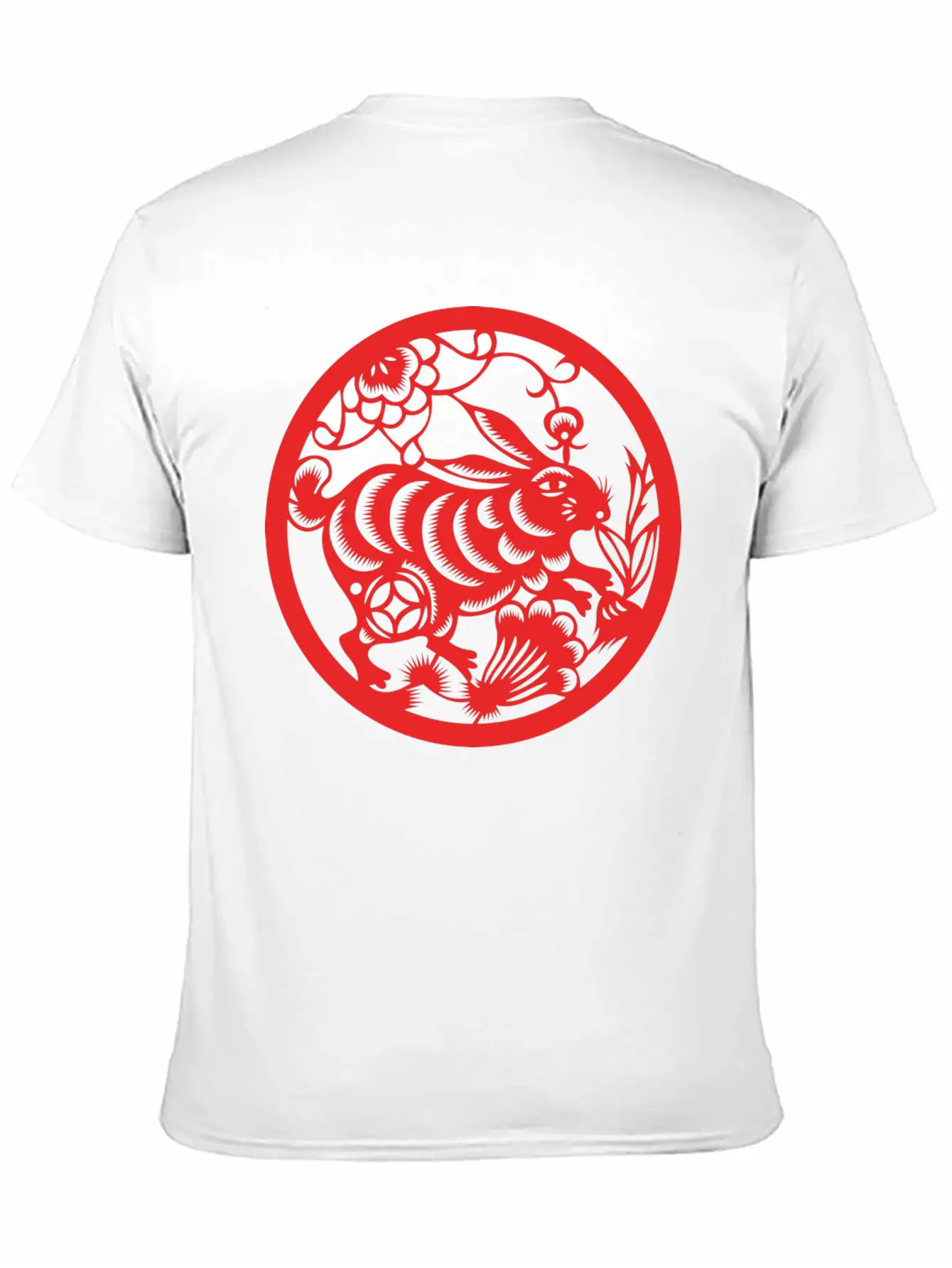 Zodiac Rabbit Unisex Short Sleeve Soft Cotton T-Shirt – Casual Everyday Wear