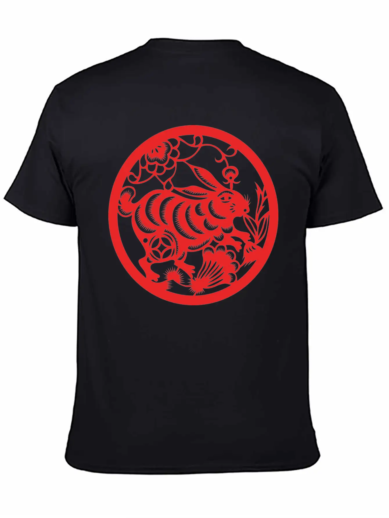Zodiac Rabbit Unisex Short Sleeve Soft Cotton T-Shirt – Casual Everyday Wear