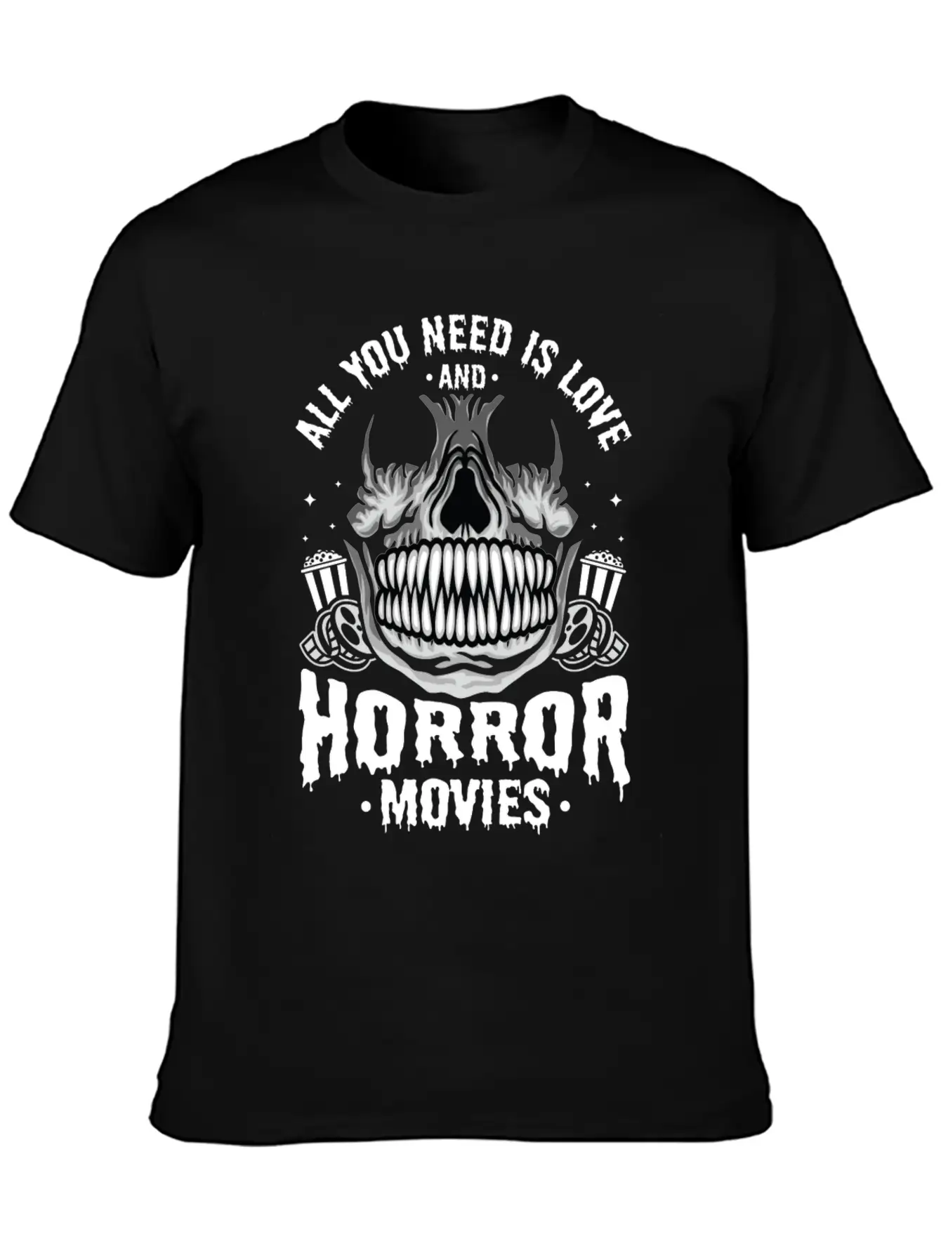 Zombie Horror Film Outfit Film Festival Halloween Timeless Short Sleeve Tee – Comfy And Minimalist Design