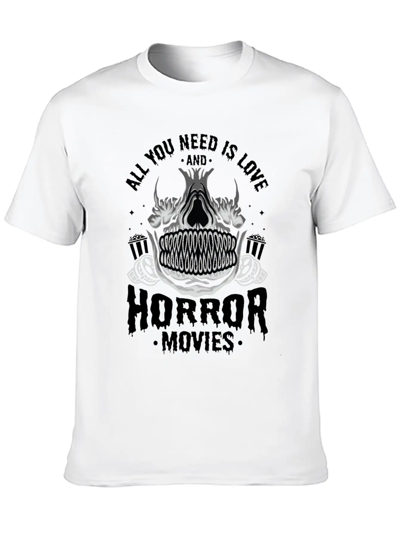 Zombie Horror Film Outfit Film Festival Halloween Timeless Short Sleeve Tee – Comfy And Minimalist Design