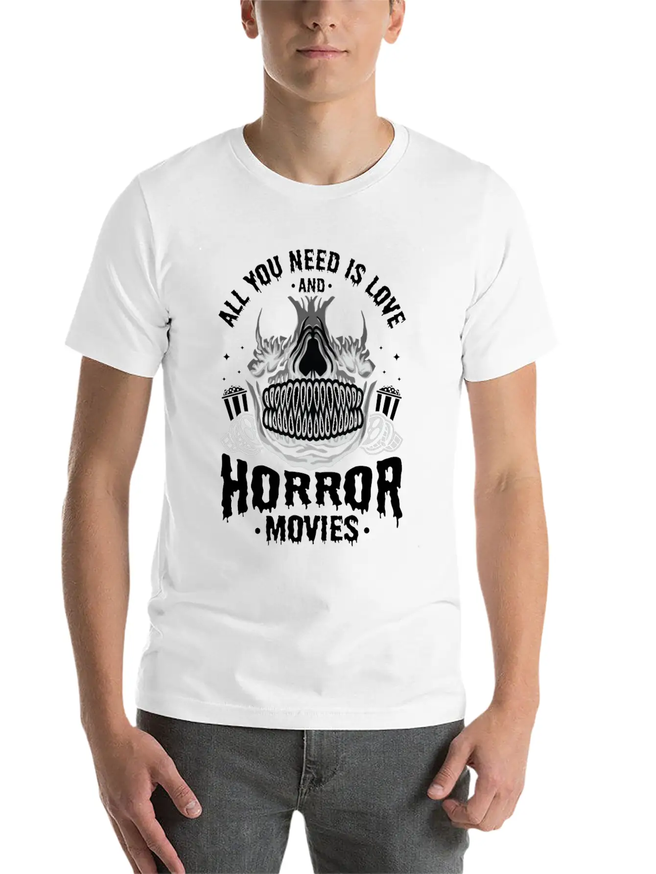 Zombie Horror Film Outfit Film Festival Halloween Timeless Short Sleeve Tee – Comfy And Minimalist Design