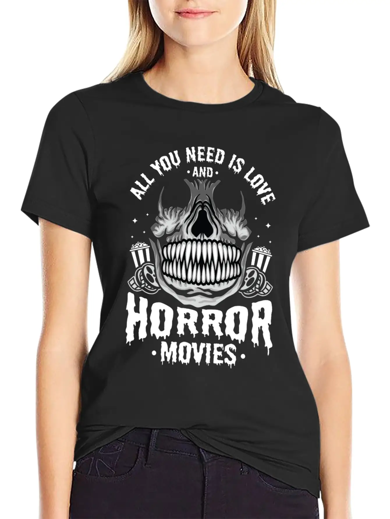 Zombie Horror Film Outfit Film Festival Halloween Timeless Short Sleeve Tee – Comfy And Minimalist Design