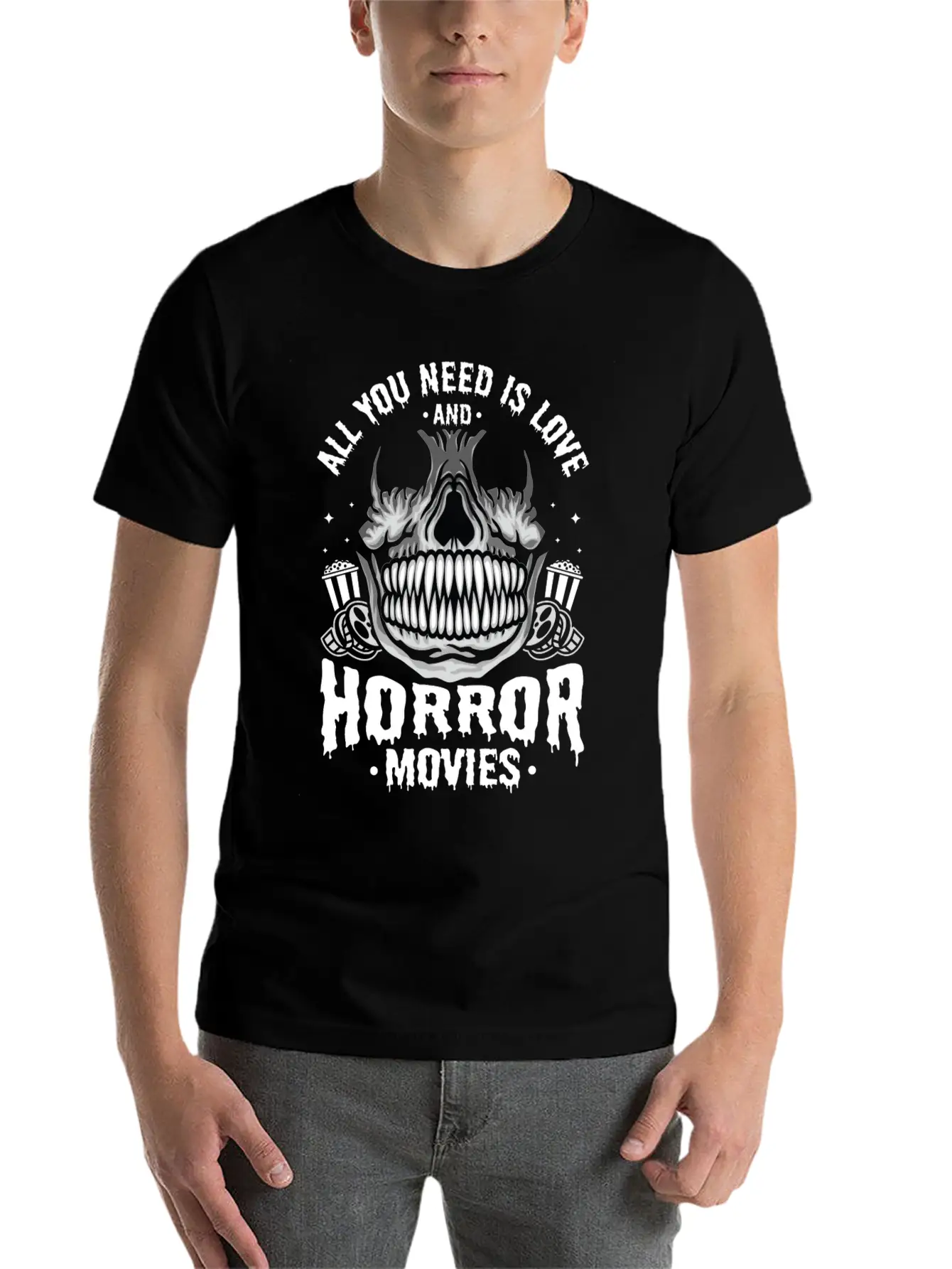 Zombie Horror Film Outfit Film Festival Halloween Timeless Short Sleeve Tee – Comfy And Minimalist Design