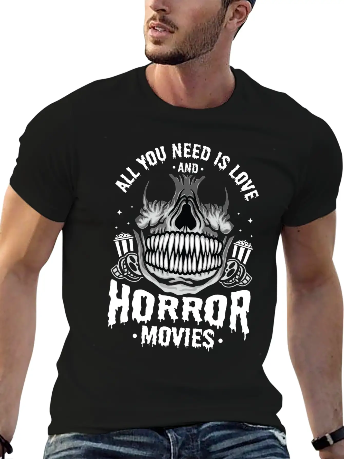 Zombie Horror Film Outfit Film Festival Halloween Timeless Short Sleeve Tee – Comfy And Minimalist Design