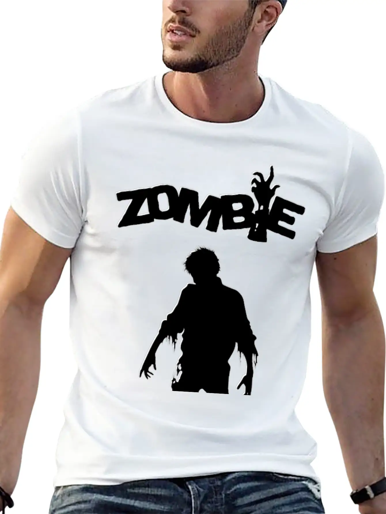 Zombie Shadow Stylish Everyday T-Shirt – Unisex Basic Cotton Tee