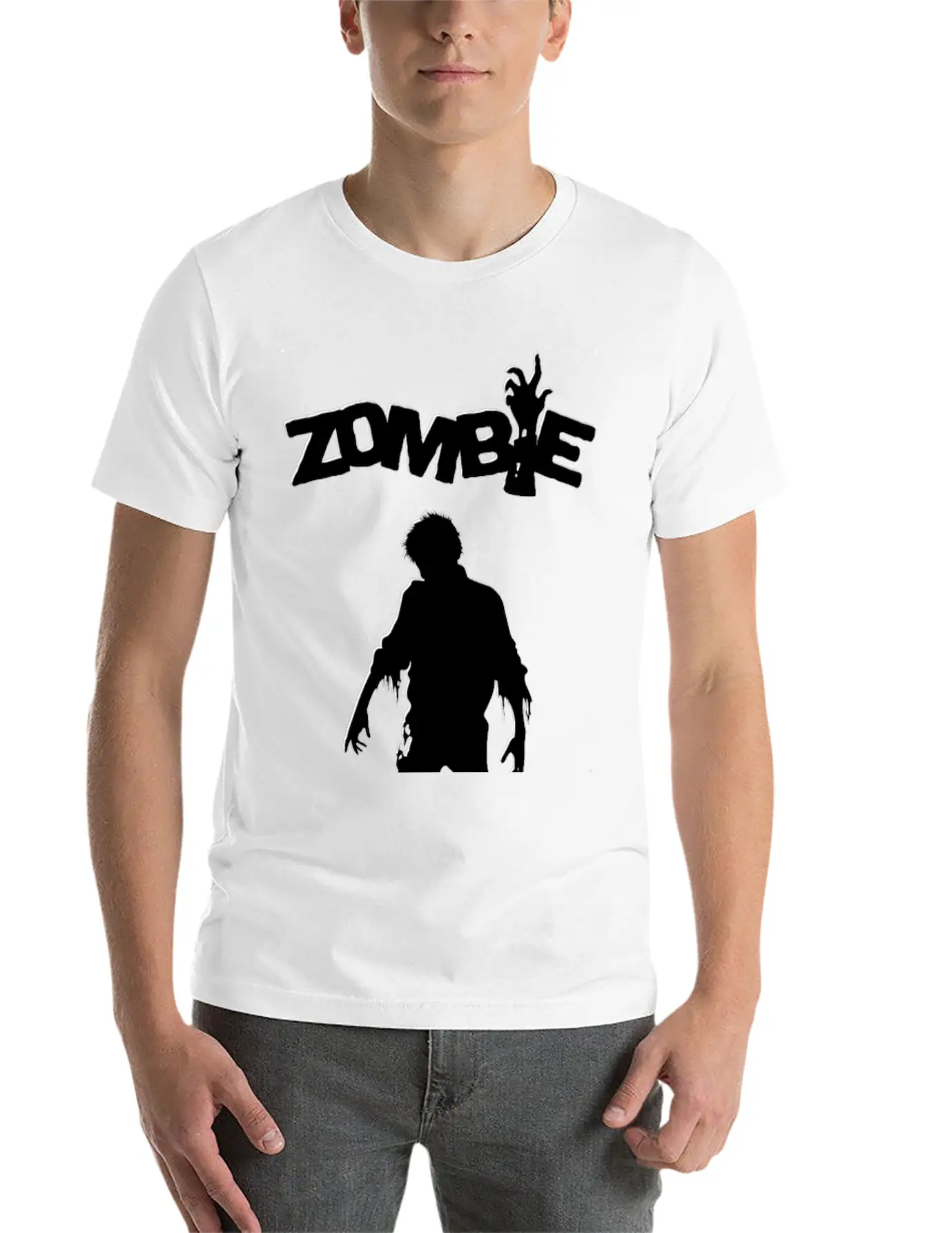 Zombie Shadow Stylish Everyday T-Shirt – Unisex Basic Cotton Tee
