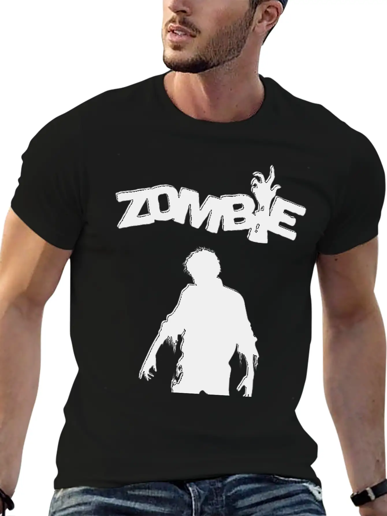 Zombie Shadow Stylish Everyday T-Shirt – Unisex Basic Cotton Tee