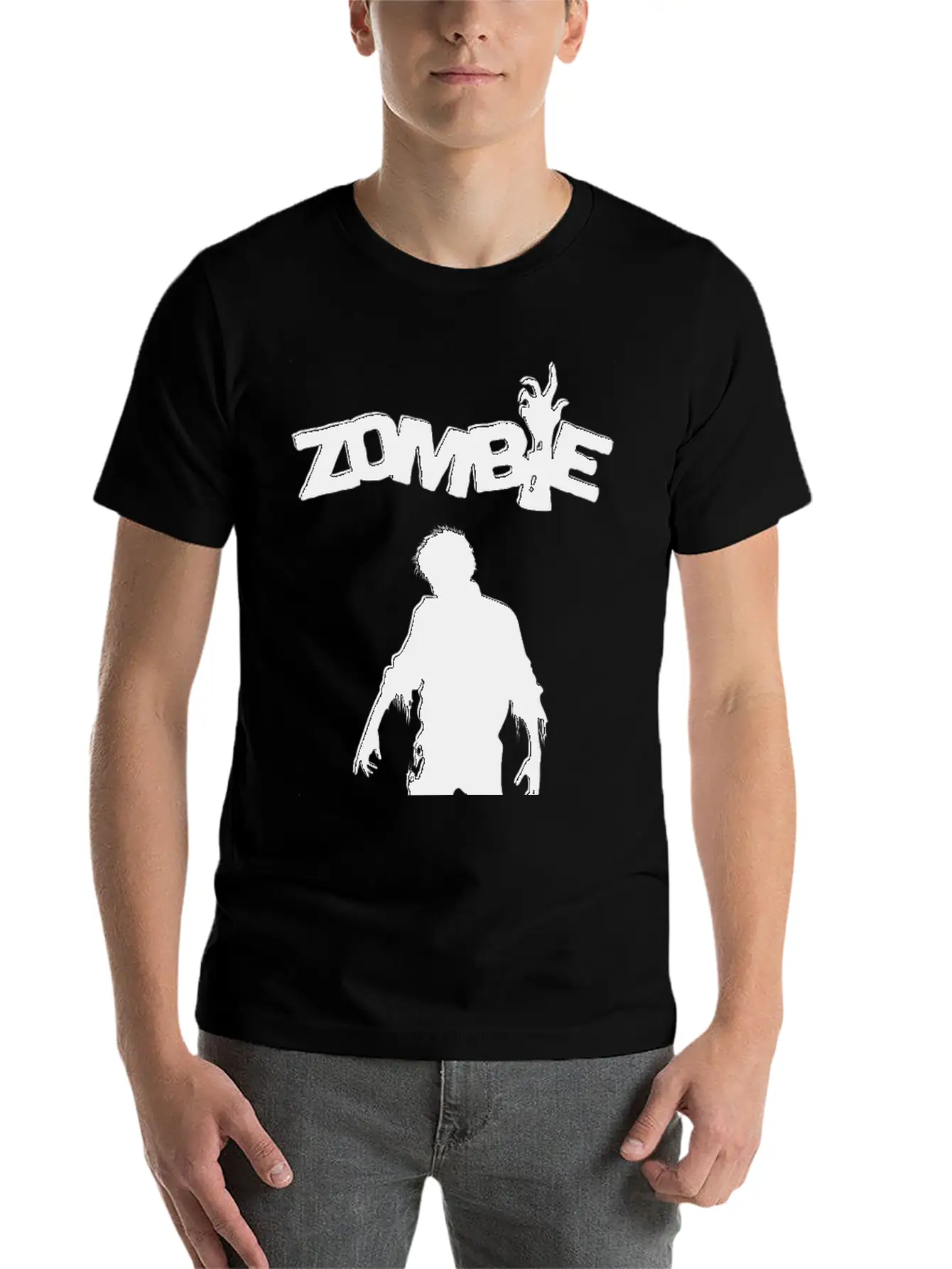 Zombie Shadow Stylish Everyday T-Shirt – Unisex Basic Cotton Tee