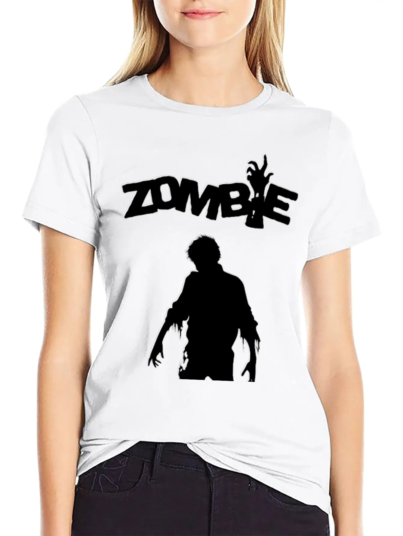 Zombie Shadow Stylish Everyday T-Shirt – Unisex Basic Cotton Tee