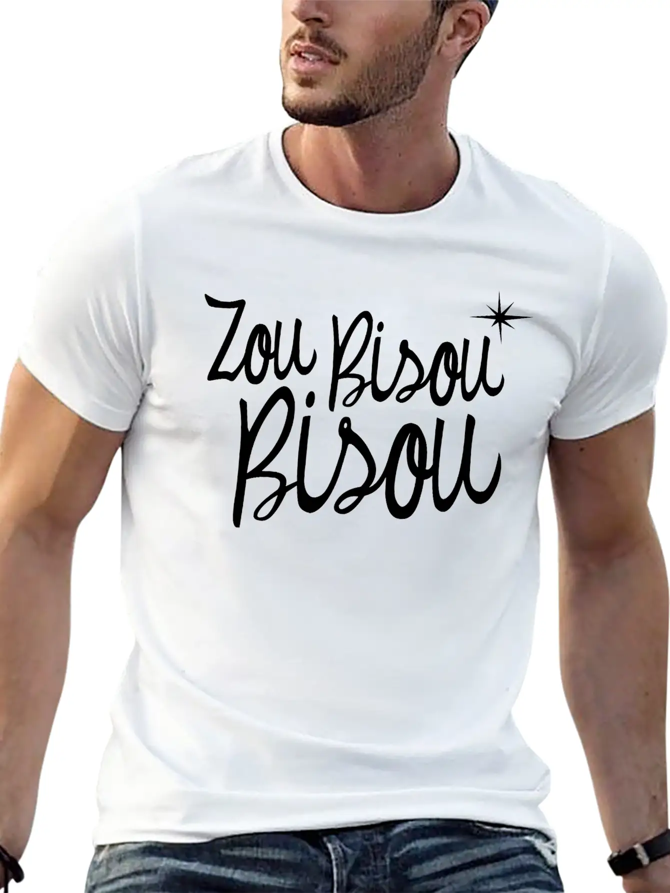 Zou Bisou Bisou Basic Graphic T-Shirt – Daily Comfort In Soft Cotton