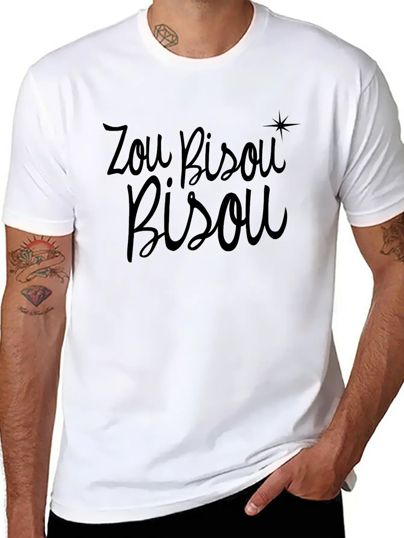 Zou Bisou Bisou Basic Graphic T-Shirt – Daily Comfort In Soft Cotton
