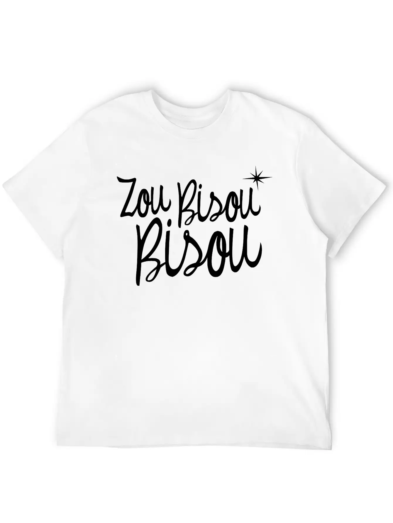 Zou Bisou Bisou Basic Graphic T-Shirt – Daily Comfort In Soft Cotton