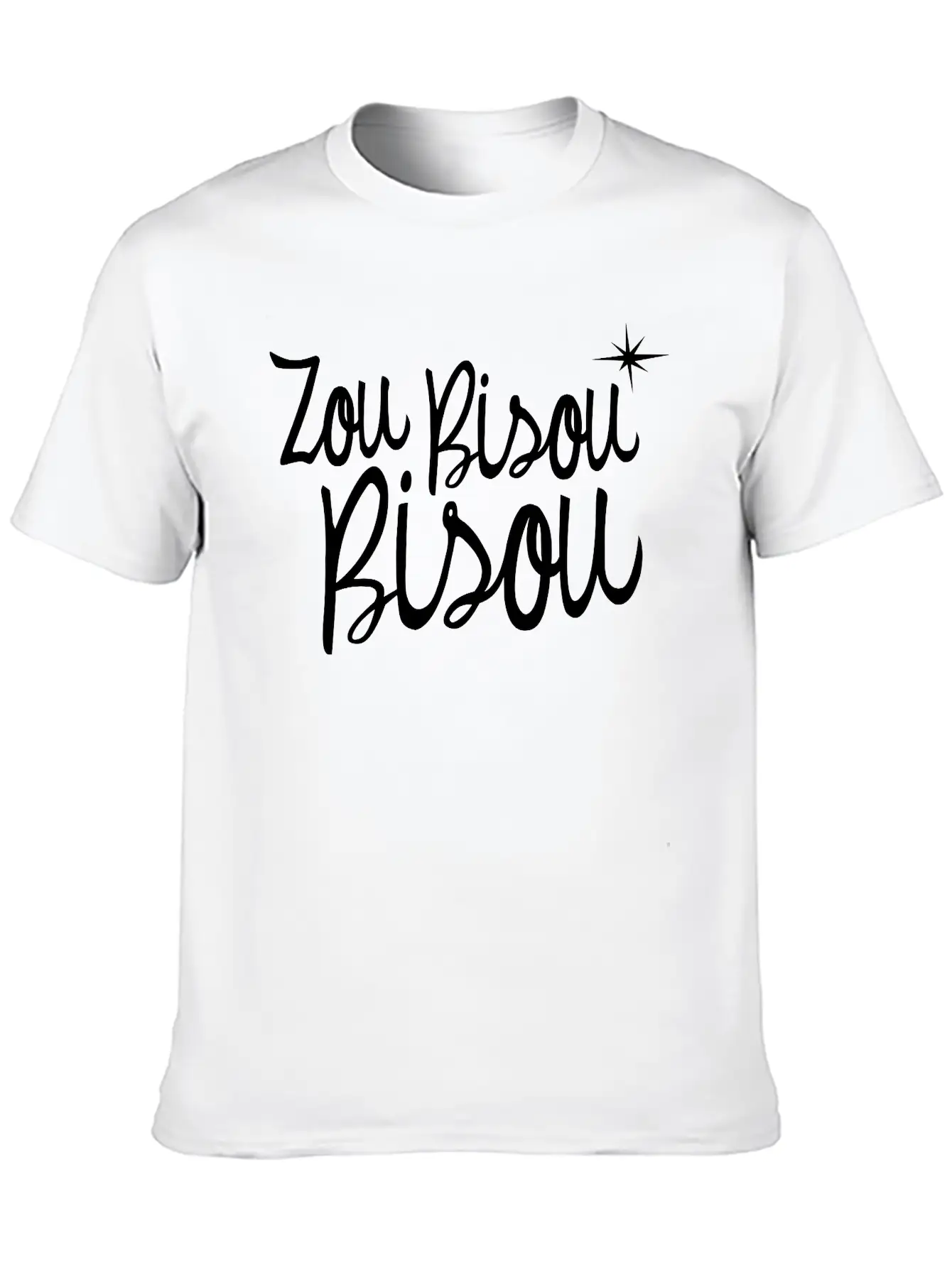 Zou Bisou Bisou Basic Graphic T-Shirt – Daily Comfort In Soft Cotton