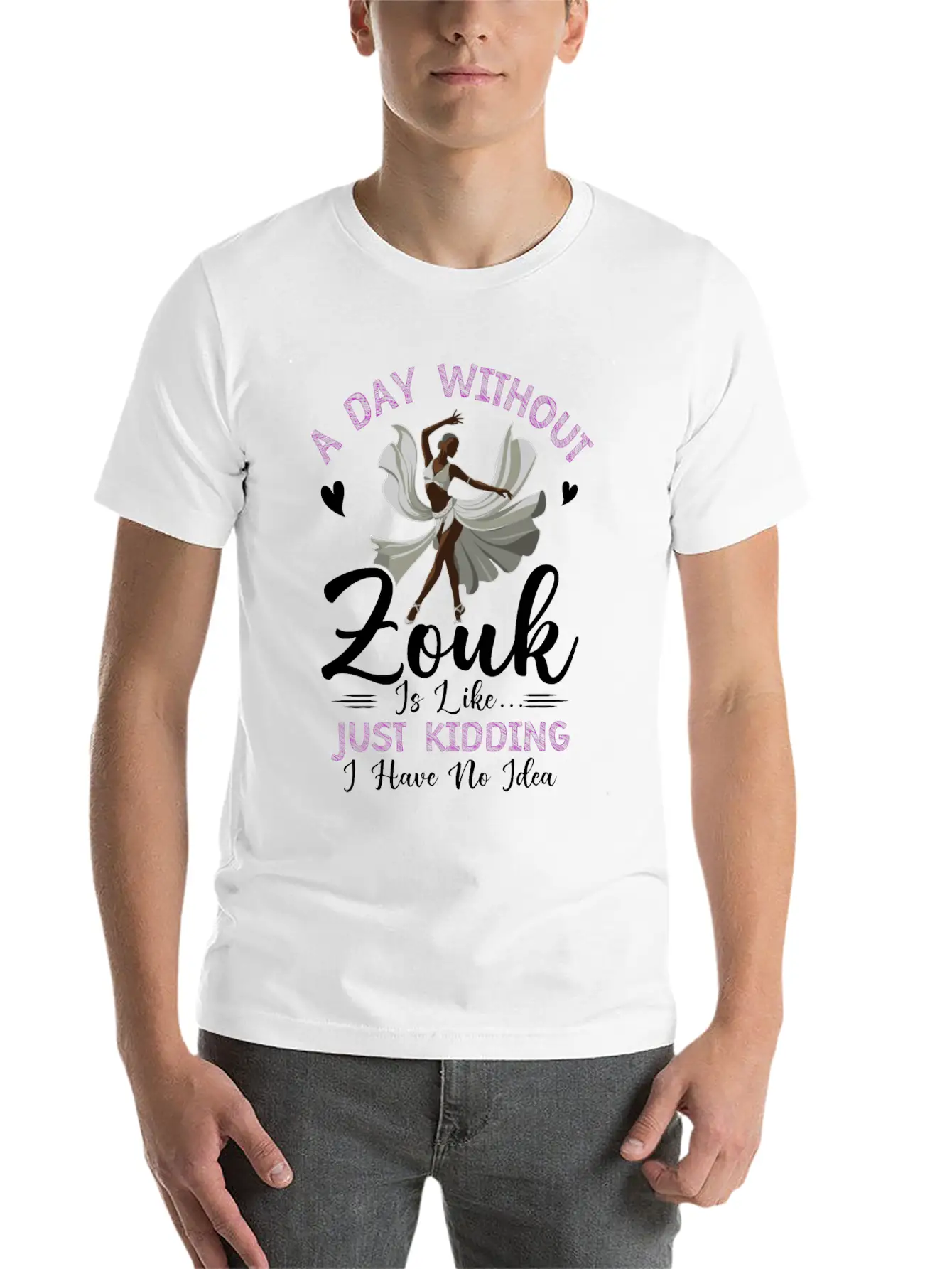 Zouk Dance Festival Design For Zouk Dancer Stylish Everyday T-Shirt – Unisex Basic Cotton Tee