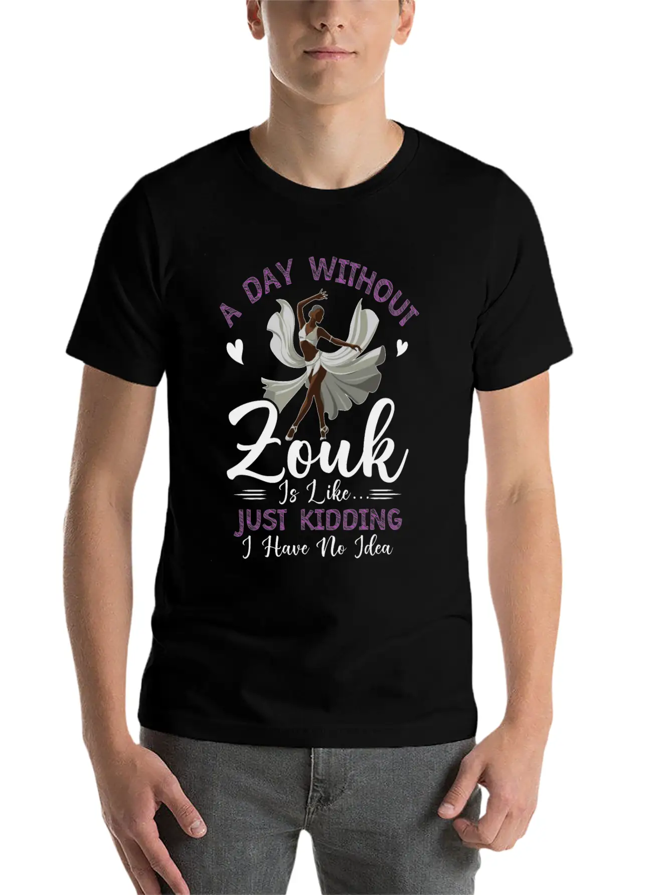 Zouk Dance Festival Design For Zouk Dancer Stylish Everyday T-Shirt – Unisex Basic Cotton Tee
