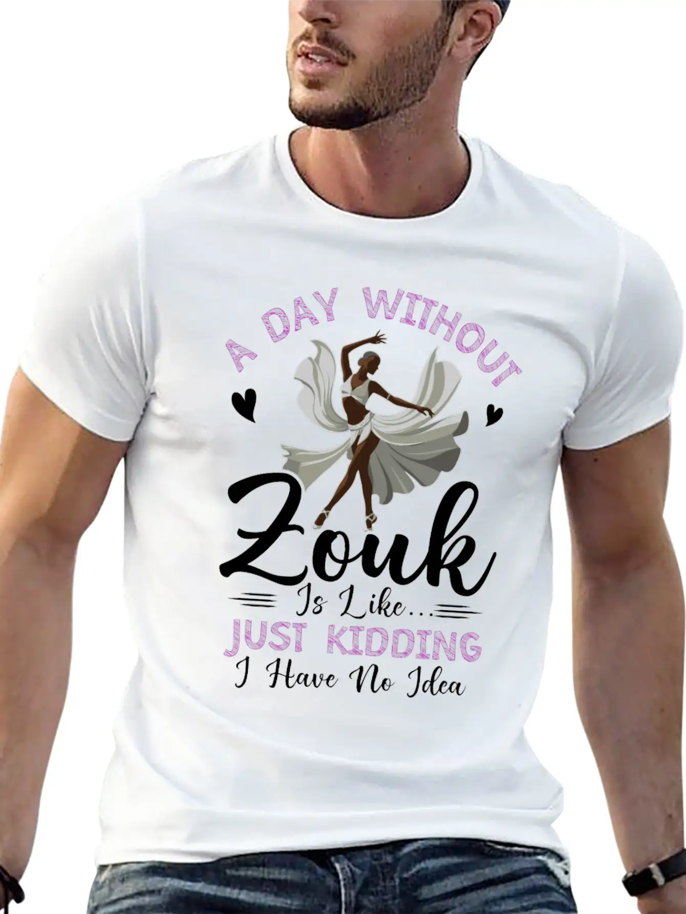 Zouk Dance Festival Design For Zouk Dancer Stylish Everyday T-Shirt – Unisex Basic Cotton Tee