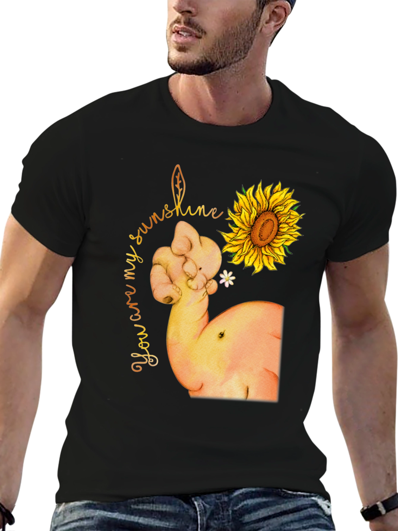 Sunshine Sunflower Strong Arm T-Shirt