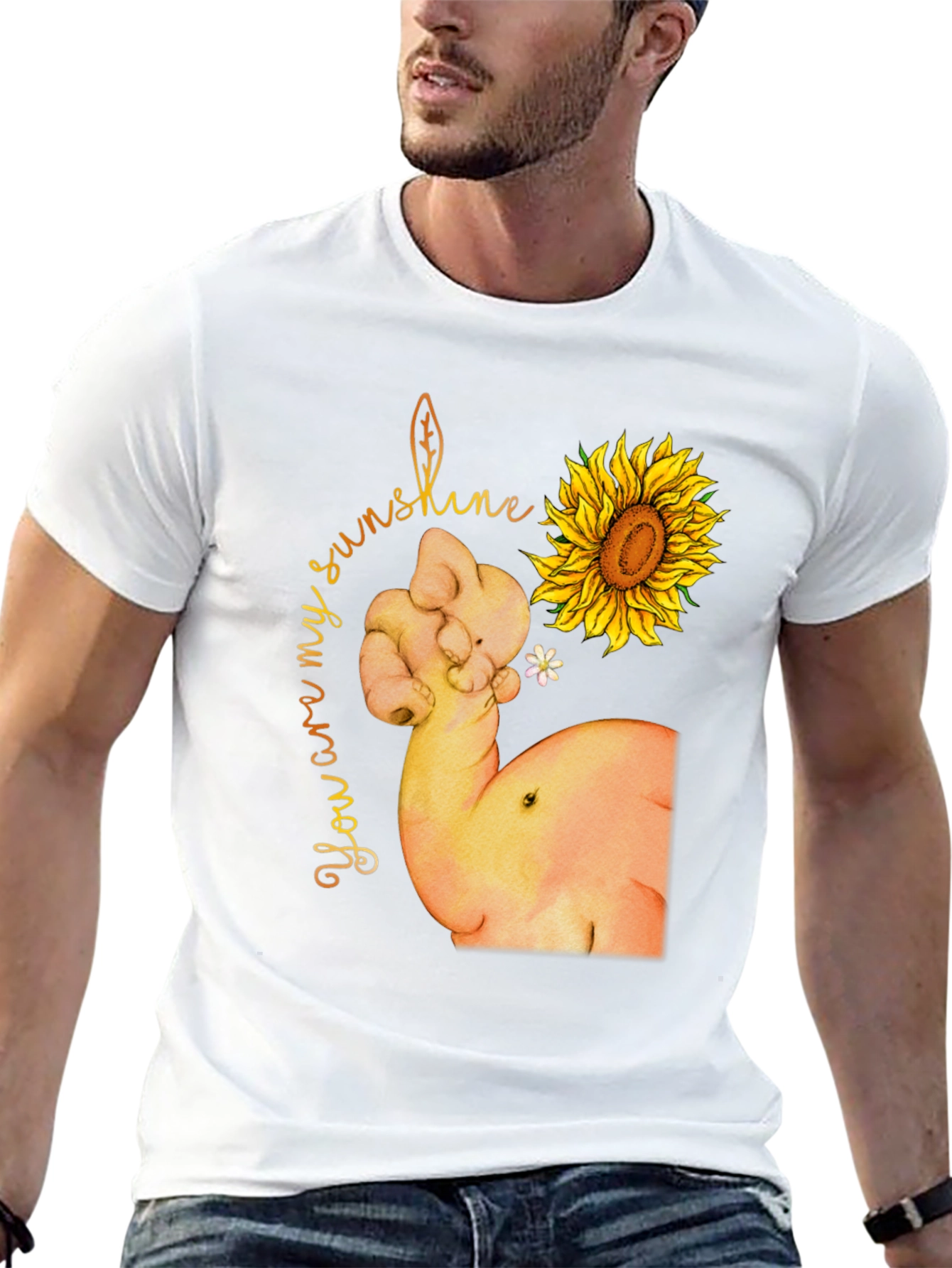 Sunshine Sunflower Strong Arm T-Shirt