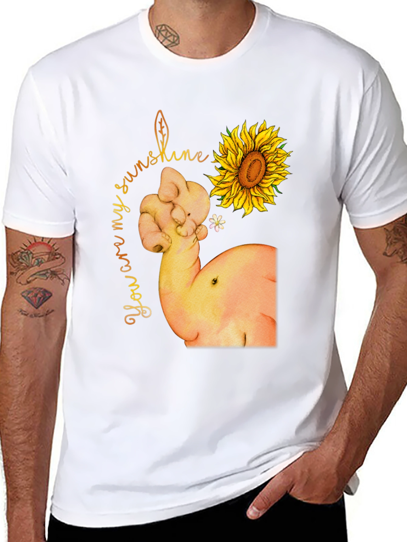 Sunshine Sunflower Strong Arm T-Shirt