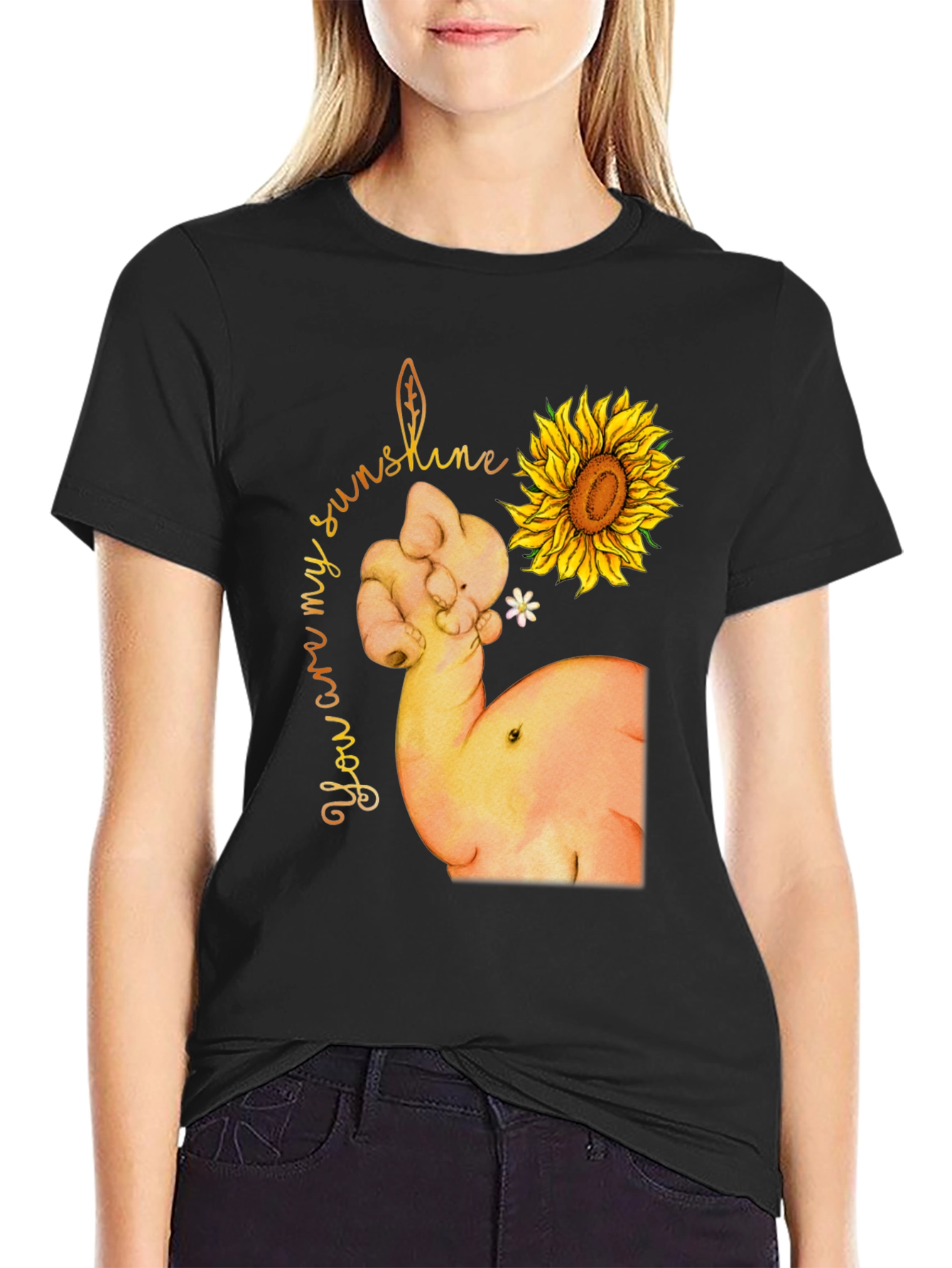 Sunshine Sunflower Strong Arm T-Shirt
