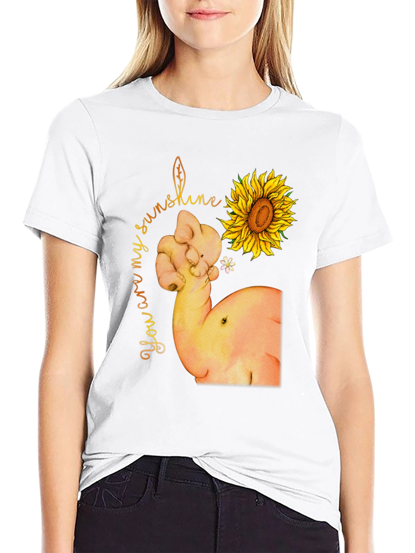 Sunshine Sunflower Strong Arm T-Shirt