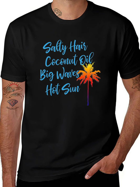 Salty Hair Coconut Oil T-Shirt Black