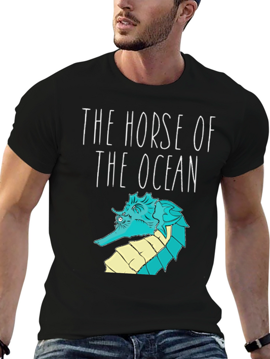 Ocean Horse T-Shirt - Quirky Sea Life Tee