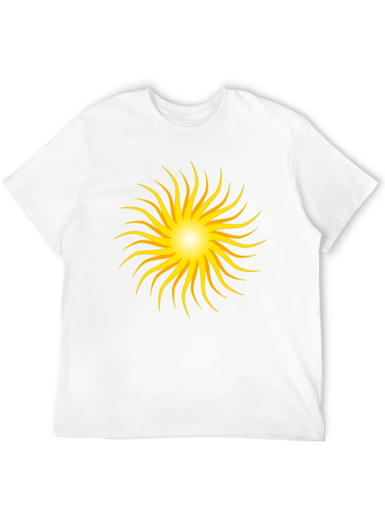Radiant Sunburst Graphic Black T-Shirt