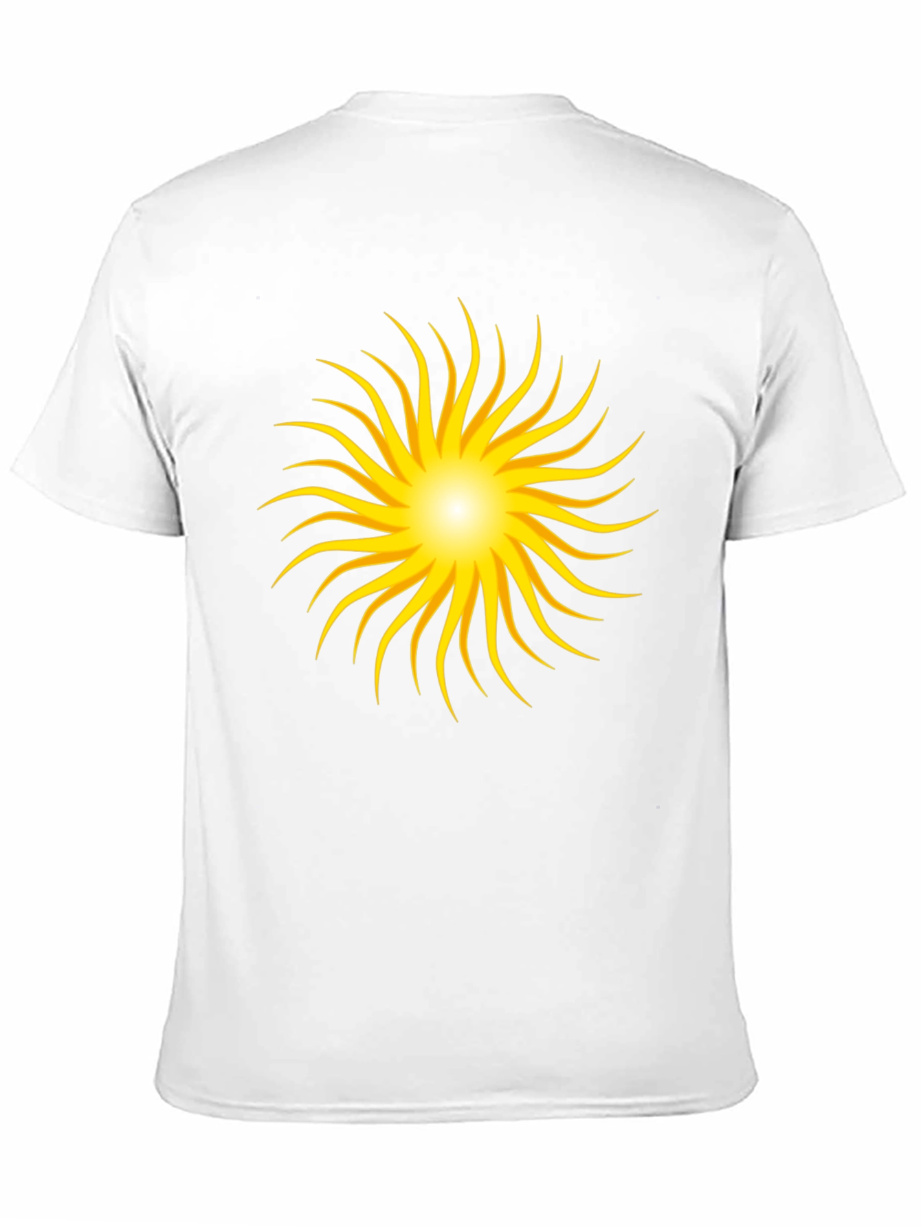 Radiant Sunburst Graphic Black T-Shirt