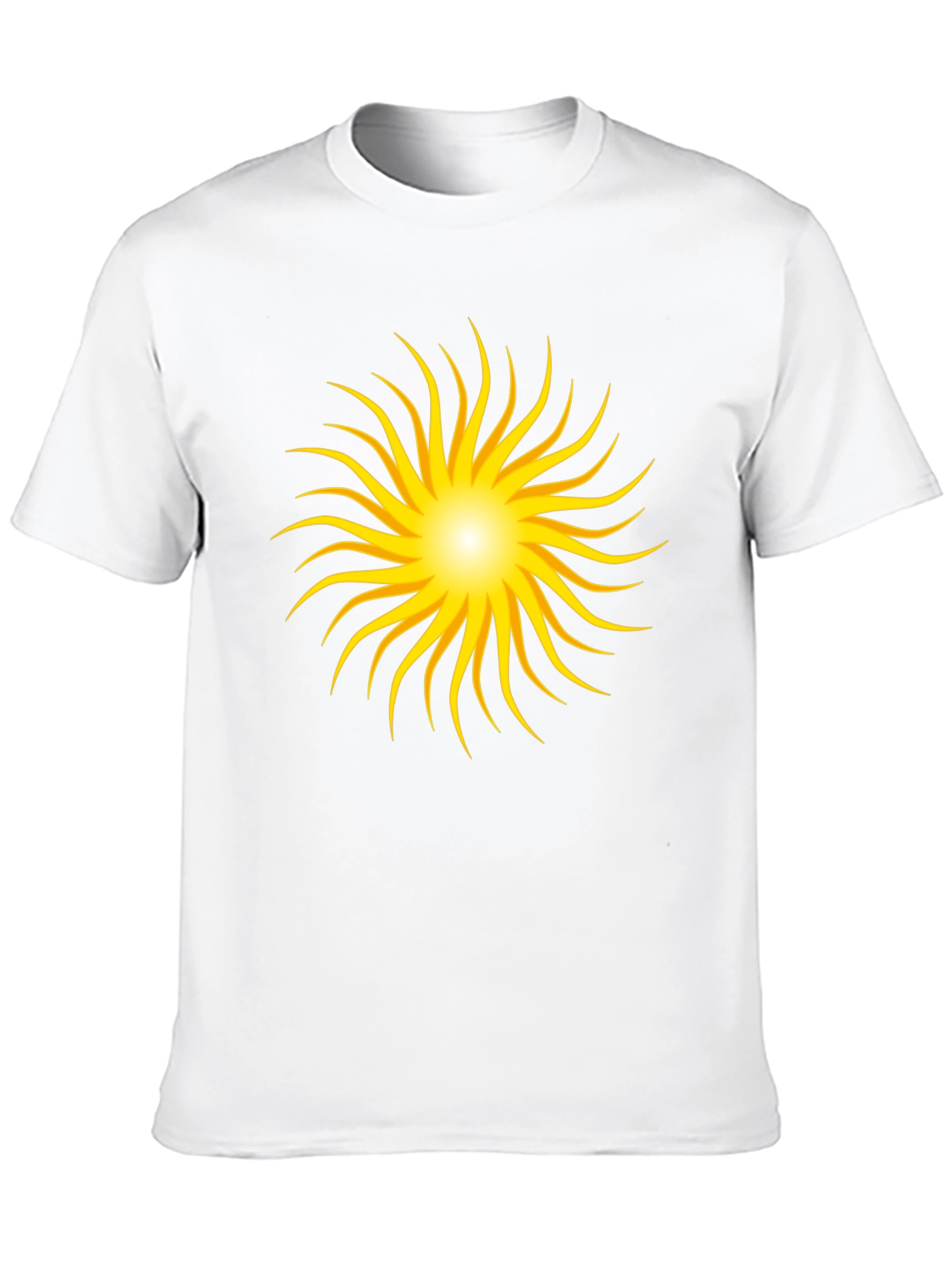 Radiant Sunburst Graphic Black T-Shirt